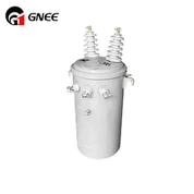 33kv Trawsnewidydd Trochi Olew Cyfnod Sengl wedi'i Fowntio ar Begwn